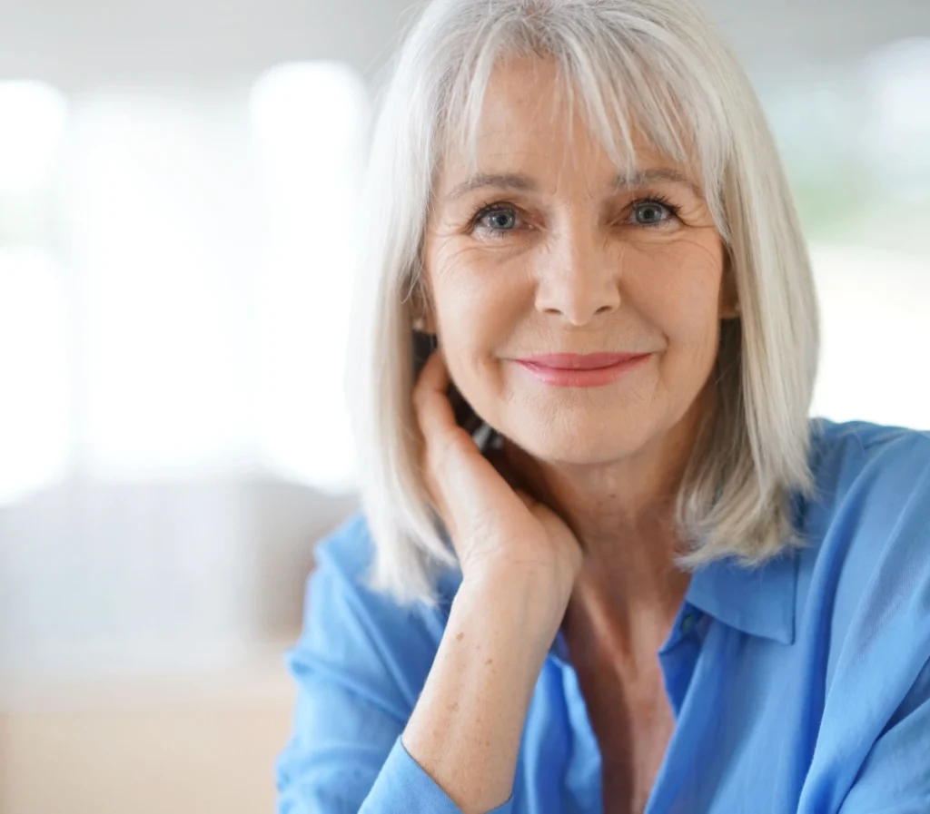 portrait of beautiful confident senior woman